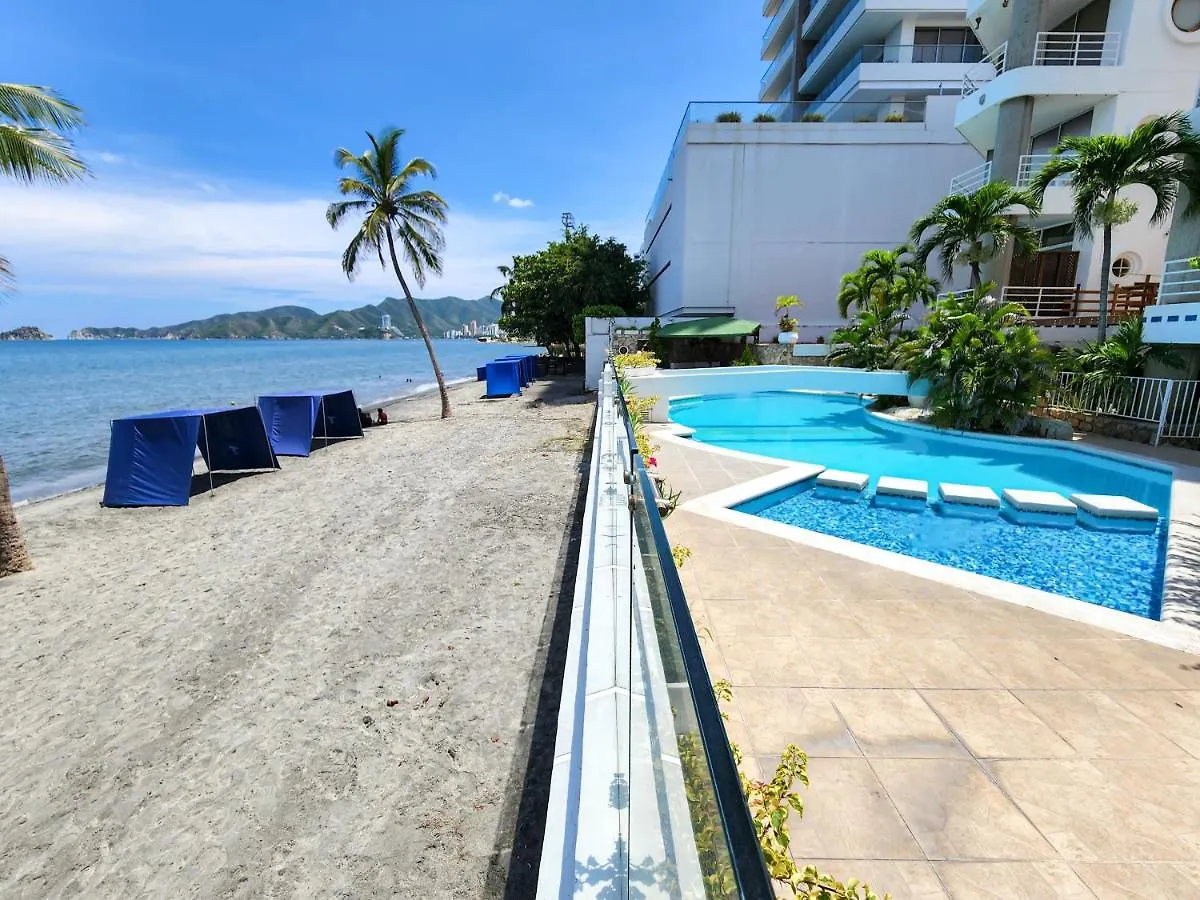 Apartamento Con Acceso Directo A La Playa - Bedviajes Santa Marta  Colombia
